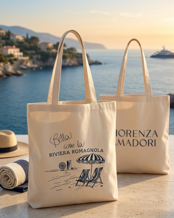 TOTE BAG BELLA COME LA RIVIERA ROMAGNOLA FIORENZA AMADORI&nbsp;